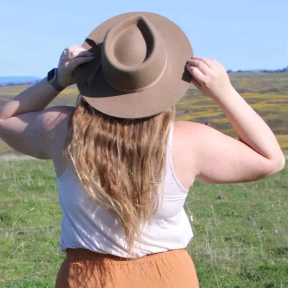 Lack Of Color Moss Zulu Fedora Hat In Olive Green. NWT! Sz S (55cm) & M (57cm) - Picture 5 of 16